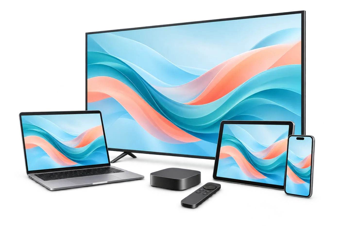 A TV, streaming device, computer, tablet and phone